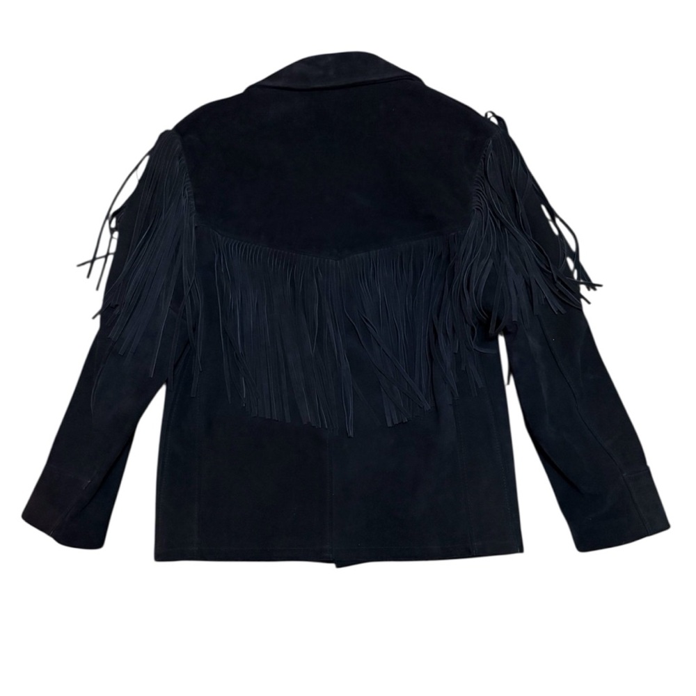 Vintage Schott NYC "Western" Suede Fringe Jacket - Men's 42 - Picture 5 of 15